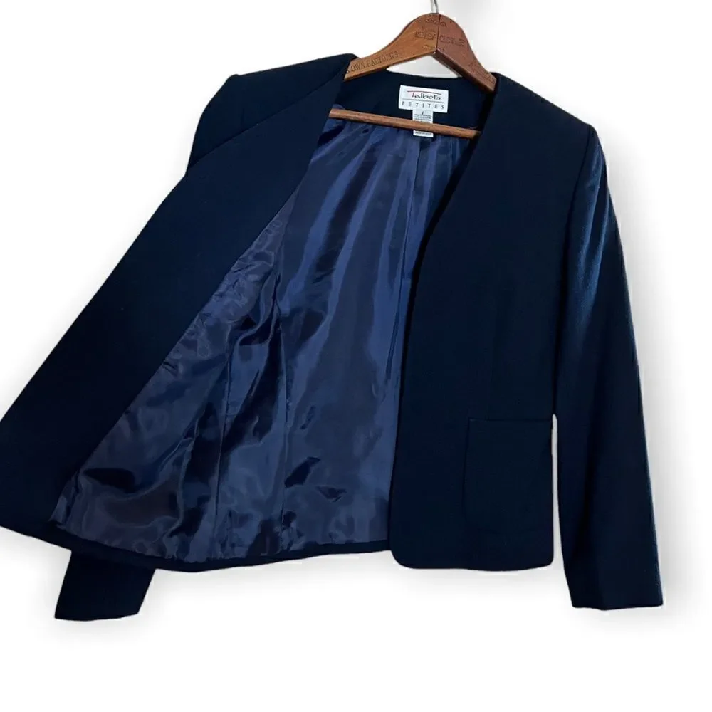 Talbots Wool Fully Lined Open Front Jacket - Picture 4 of 10
